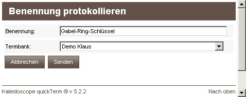 Benennung protokollieren Web